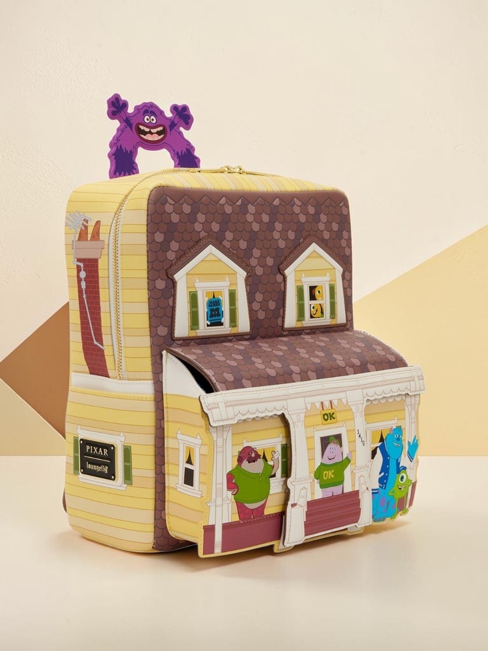 Loungefly Pixar Monsters University Oozma Kappa House Figural Mini Backpack Nwt